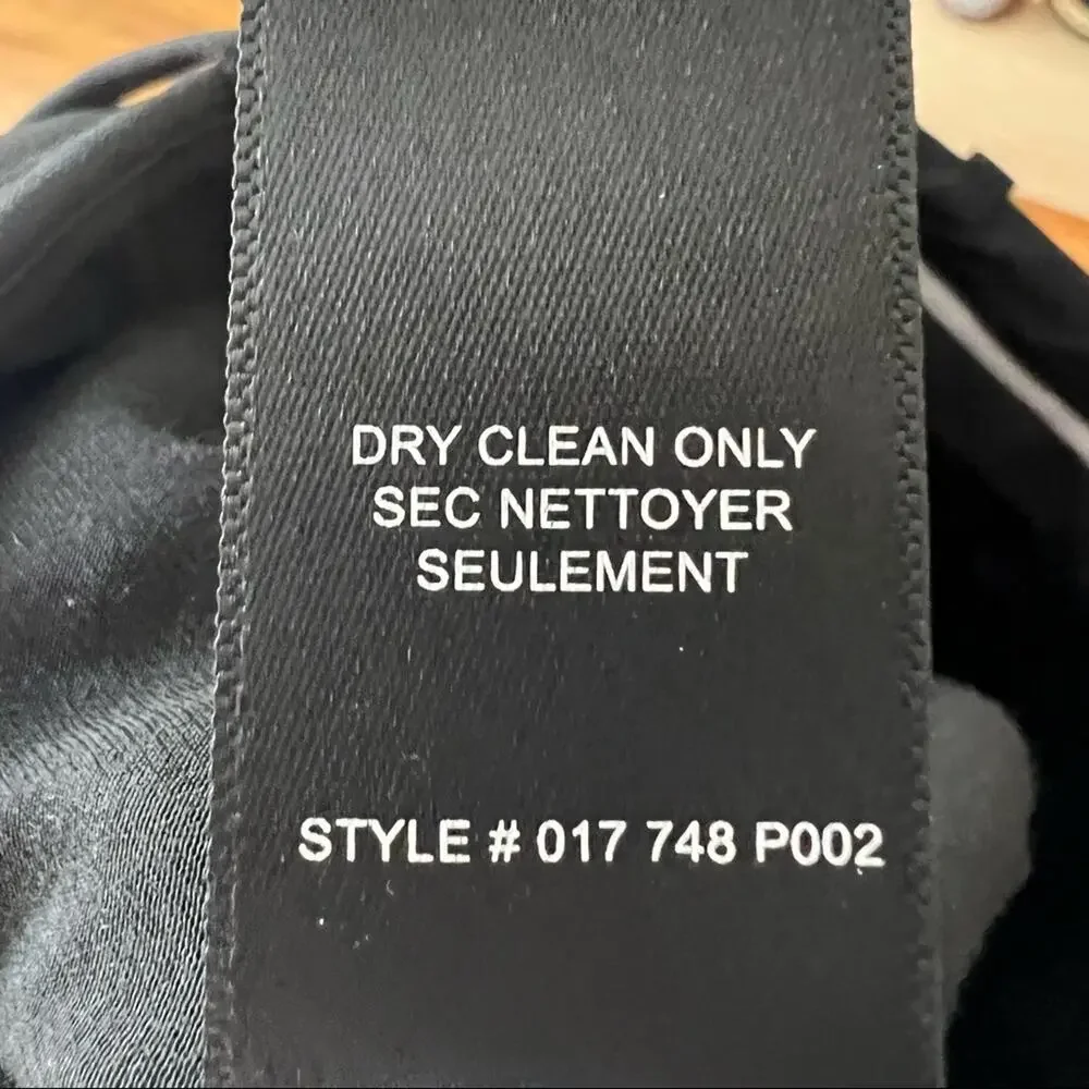 Rebecca Taylor Pleated Black Wool Trousers